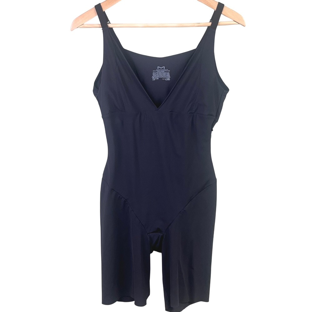 Maidenform Black‎ Open Bust Body Shaper Wear Your Own Bra Control Shape Wear XL